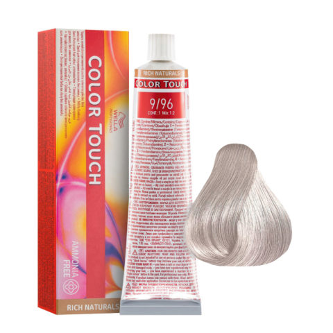 9/96 Hell Lichtblond Cendre Violet  Color Touch Rich Naturals Ammoniakfrei 60ml