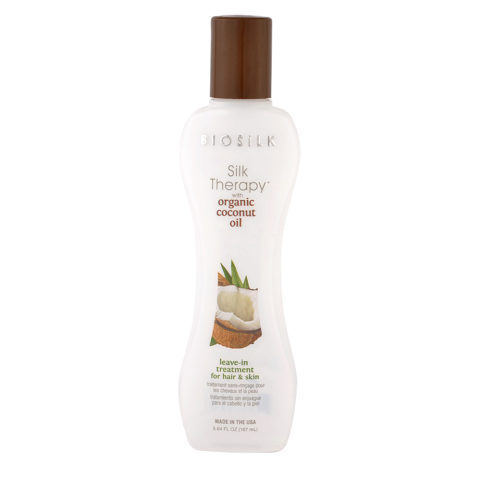 Biosilk Silk Therapy Coconut Oil Leave In Leave-In-Serum für Körper und Haare 167ml