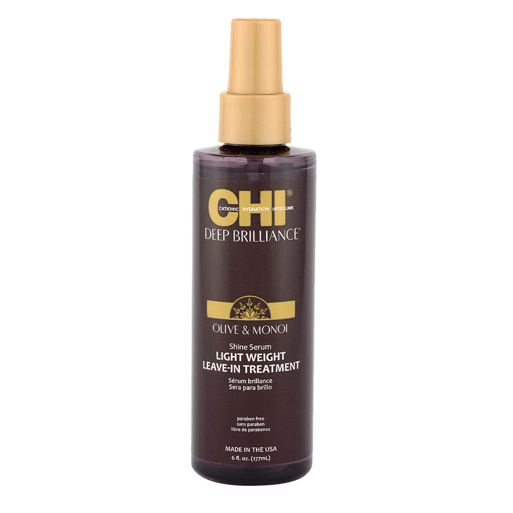 CHI Deep Brilliance Shine Serum Light Weight Leave In Treatment 177ml - feuchtigkeitsspendendes Glanzserum