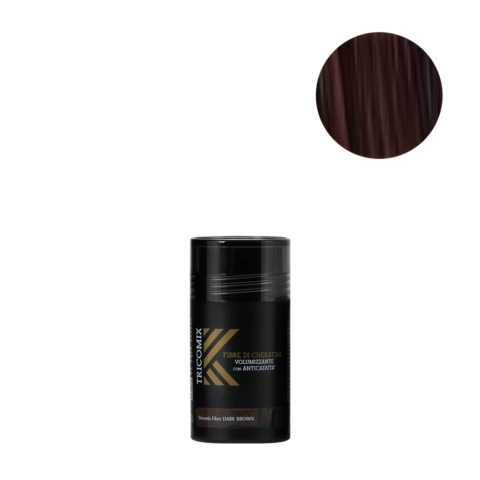 Tricomix Fibre Dark Brown 12gr - Volumisierende Keratinfasern Mit Anti-Haarausfall-Effekt Dunkelbraun