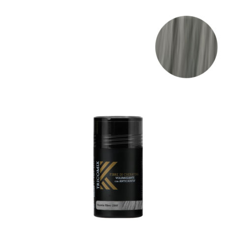 Tricomix Fibre Grey 12gr - Volumisierende Keratinfasern Mit Anti-Haarausfall-Effekt Mittelgrau
