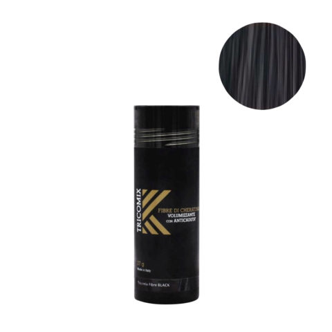 Tricomix Fibre Black 27gr - Volumisierende Keratinfasern Mit Anti-Haarausfall-Effekt Schwarz