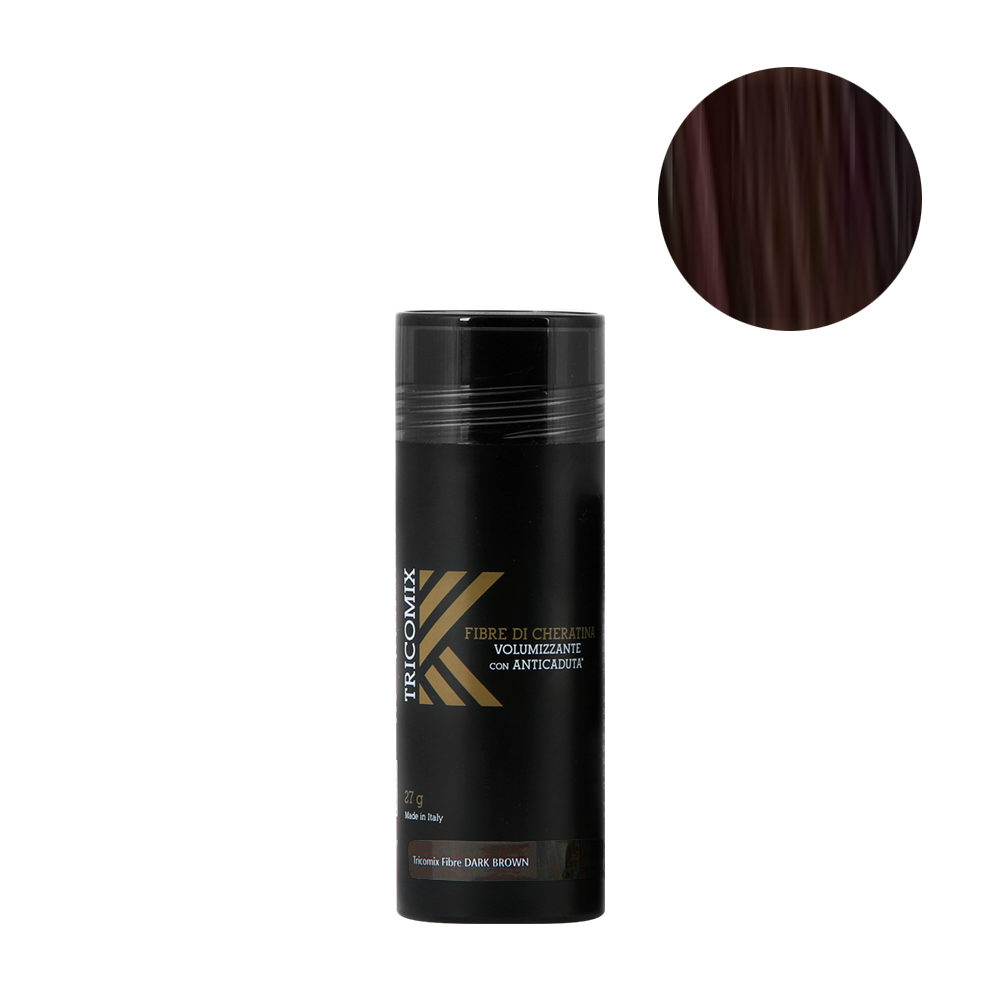 Tricomix Fibre Dark Brown 27gr - Volumisierende Keratinfasern Mit Anti-Haarausfall-Effekt Dunkelbraun