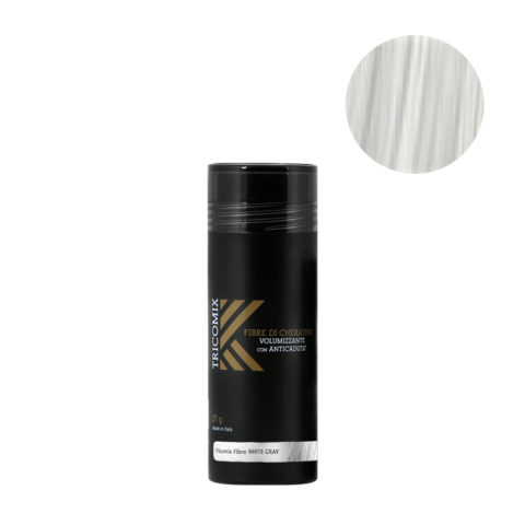 Fibre White Gray 27gr - Volumisierende Keratinfasern Mit Anti-Haarausfall-Effekt Helllgrau / Weiss