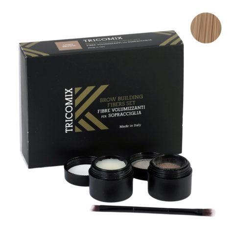 Brow Light Brown 1,2g + 2g - Volumisierende Augenbrauenfasern Für Die Augenbrauen - Hellbraun