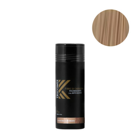 Tricomix Fibre Light Brown 27gr - Volumisierende Keratinfasern Mit Anti-Haarausfall-Effekt Hellbraun