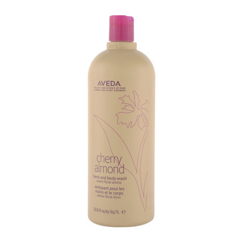 Aveda Cherry Almond Hand & Body Wash 1000ml - feuchtigkeitsspendende Körperwäsche mit Mandeln