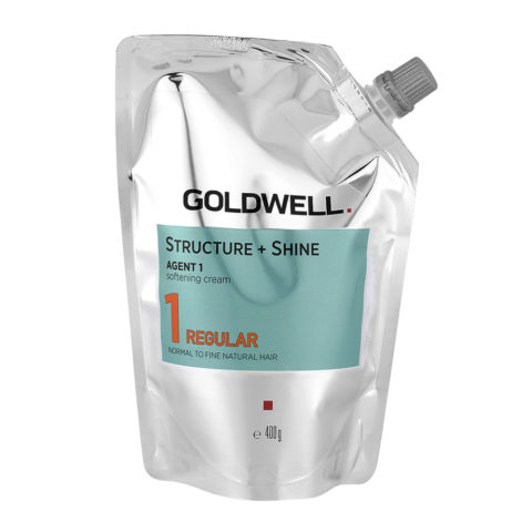 Goldwell Structure + Shine Agent 1 Softening Cream 1 Regular 400gr - Glätten von normalem bis feinem Naturhaar