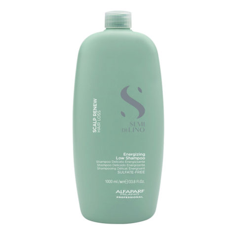 Alfaparf Milano Semi Di Lino Scalp Renew Energizing Low Shampoo 1000ml - zartes energetisierendes Shampoo