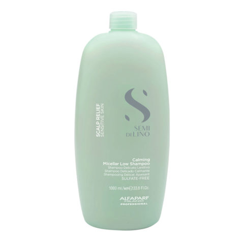 Alfaparf Milano Semi Di Lino Scalp Relief Calming Micellar Low Shampoo 1000ml - sanftes beruhigendes Shampoo