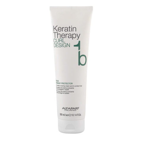 Alfaparf Milano Keratin Therapy Curl Design 1b Move Creamy Protector 300ml - Wellen-Creme