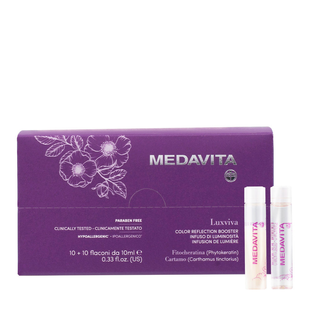 Medavita Luxviva Color Reflection Booster 10x10ml - Glanzfläschchen für stumpfes Haar