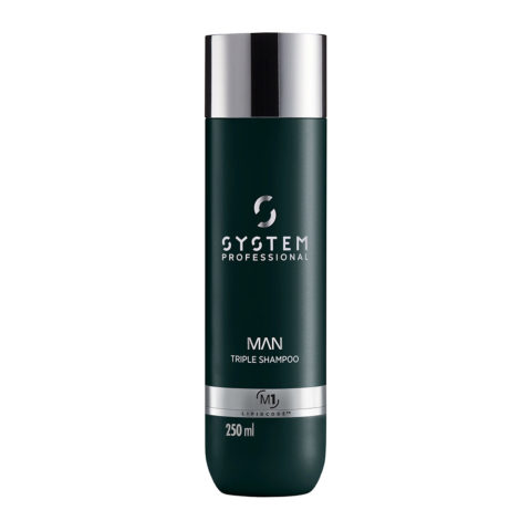 System Professional Man Triple Shampoo M1, 250ml - Shampoo Haar Körper Und Bart