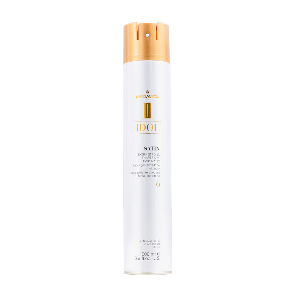 Medavita Idol Styling Satin Extra Strong Shaper Dry Hairspray 6 500ml - extra starkes Haarspray