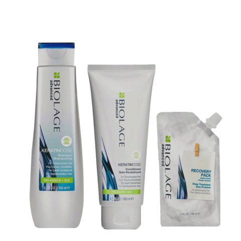Biolage Advanced Keratindose Shampoo 250ml Conditioner 200ml e Pack 100ml