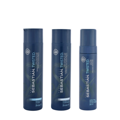 Sebastian Twisted Shampoo 250ml Conditioner 250ml Foam 200ml