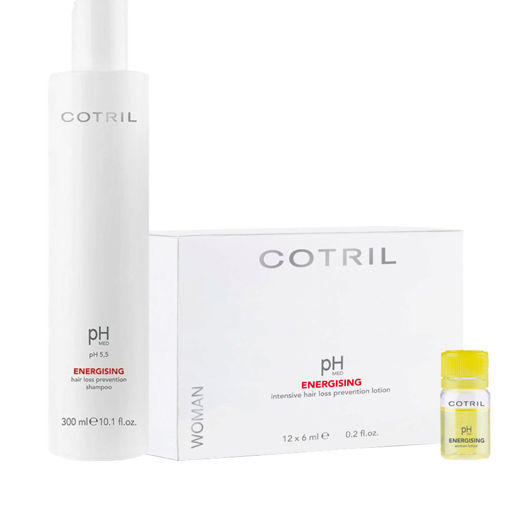 Cotril pH Med Energizing Shampoo 300ml 12x6ml Fläschchen gegen Haarausfall