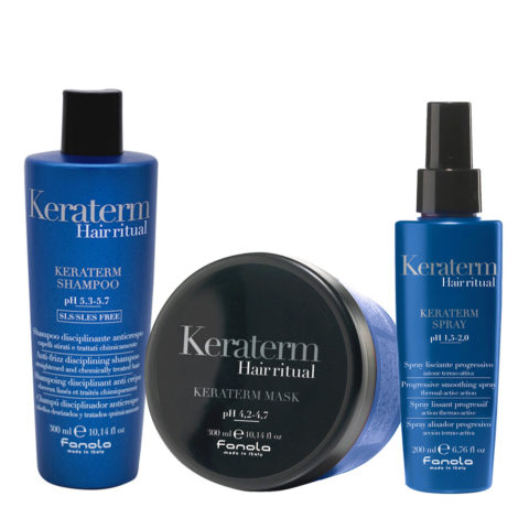 Fanola Keraterm Shampoo 300ml Maske 300ml Spray 200ml Antifrizz