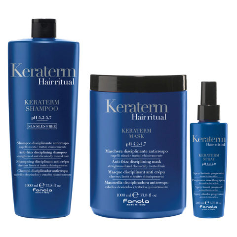 Keraterm Shampoo 1000ml Maske 1000ml Spray 200ml Antifrizz