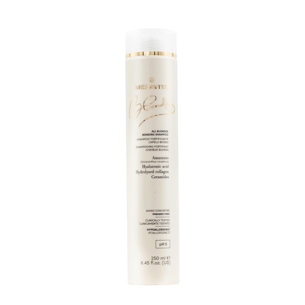 Medavita Blondie All Blondes Bonding Shampoo 250ml - stärkendes Shampoo für alle blonden Haare