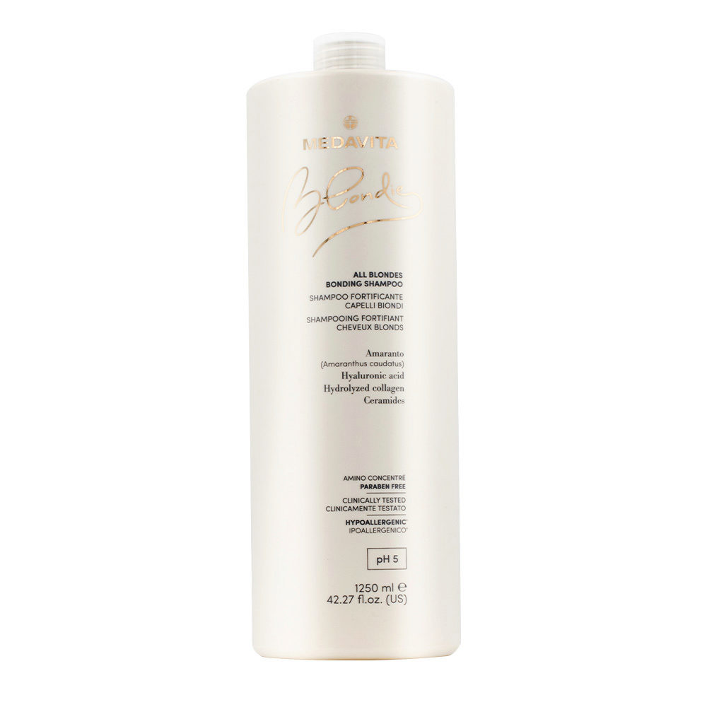Medavita Blondie All Blondes Bonding Shampoo 1000ml - stärkendes Shampoo für alle blonden Haare