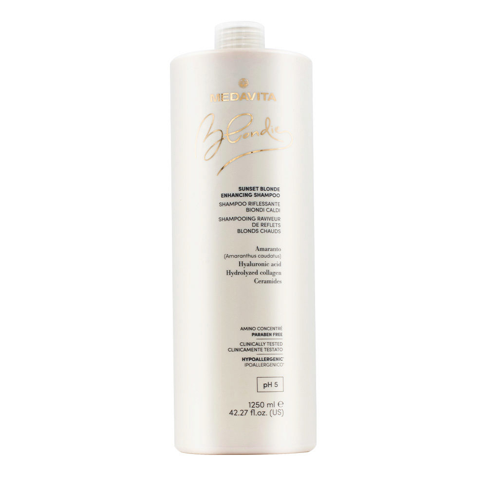 Medavita Blondie Sunset Blonde Enhancing Shampoo 1250ml - ReflexShampoo für warmblondes Haar