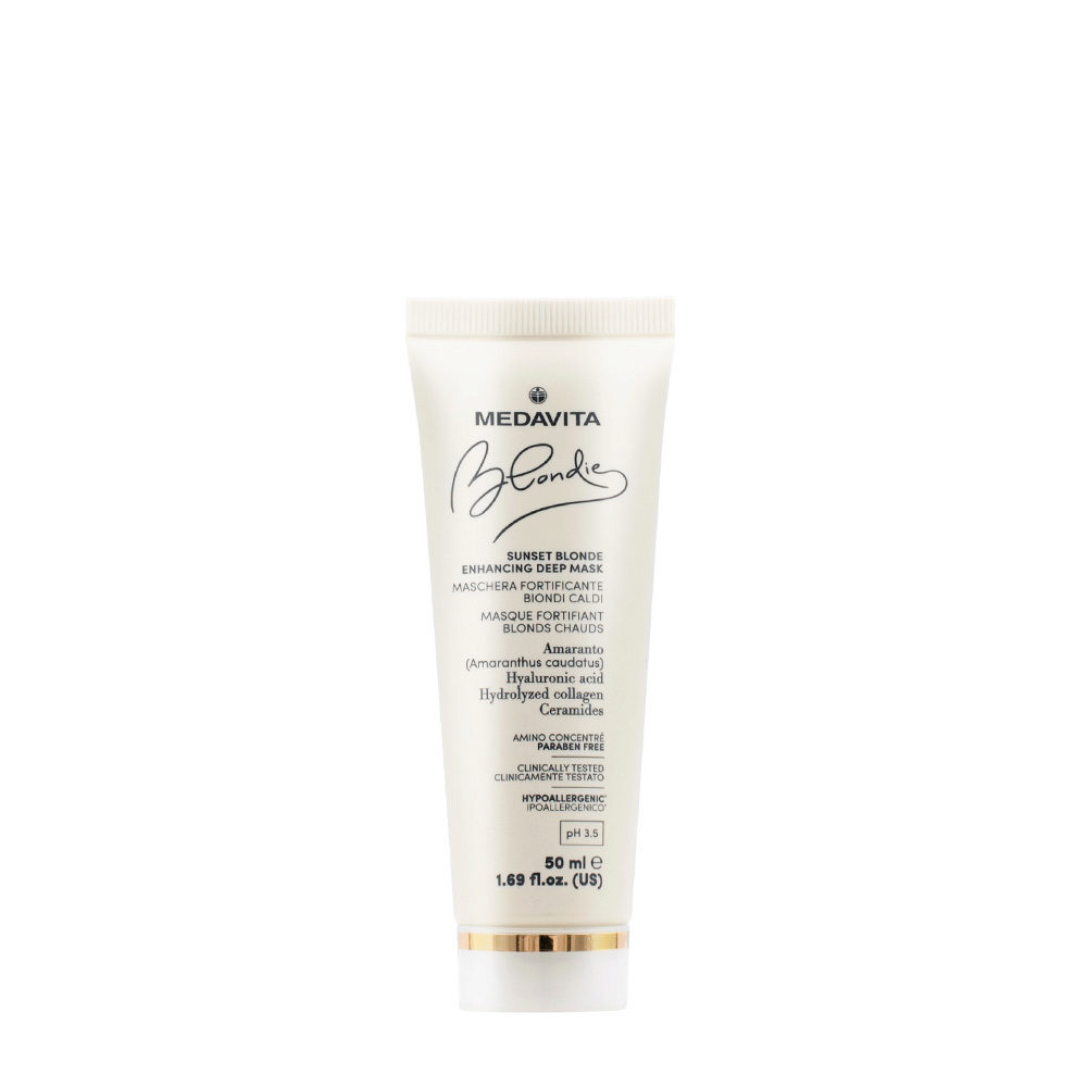 Medavita Blondie Sunset Blonde Enhancing Deep Mask 50ml  - Reflexmaske für warme blondtöne