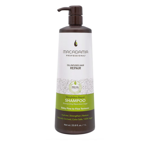 Macadamia Weightless Repair Shampoo 1000ml