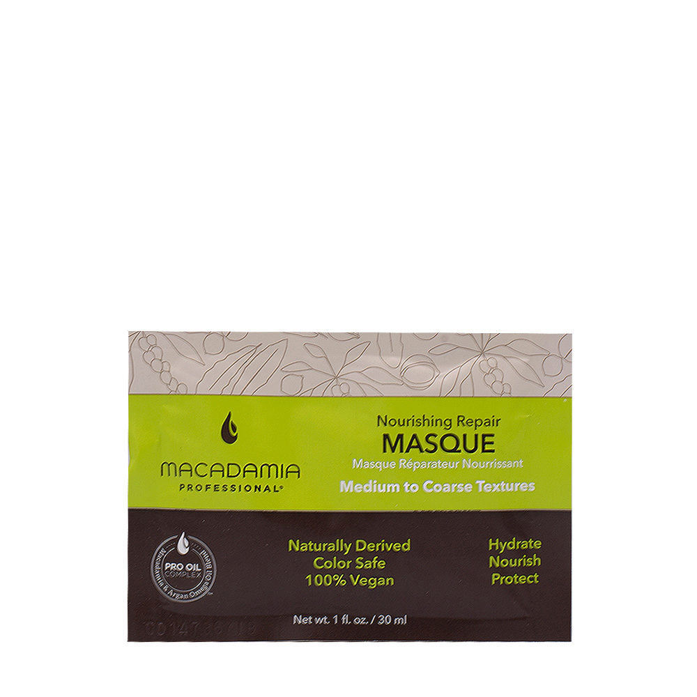 Macadamia Nourishing Repair Masque 30ml - Feuchtigkeits- und reichhaltige Maske für mittleres bis dickes Haar