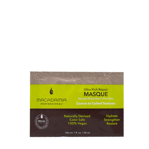 Macadamia Ultra Rich Feuchtigkeitsmaske für geschädigtes und dickes Haar 30ml