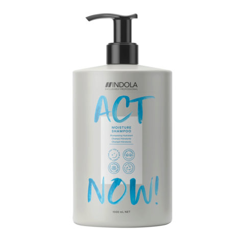 Indola Act Now! Moisture Shampoo Für Trocknes Haar 1000ml