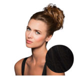 Hairdo Fancy Do Elastische Haargummi Dunkelbraun Schwarz Haar mit Streifen