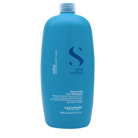 Alfaparf Milano Semi di Lino Curls Enhancing Low Shampoo 1000ml - Shampoo für lockiges Haar
