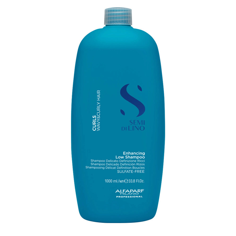 Alfaparf Milano Semi di Lino Curls Enhancing Low Shampoo 1000ml - Shampoo für lockiges Haar