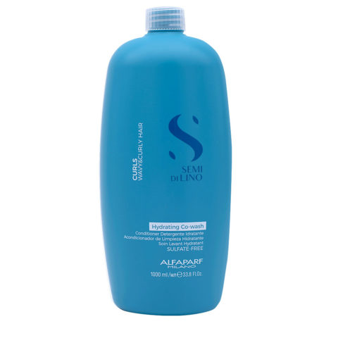 Alfaparf Milano Semi di Lino Curls Hydrating Co-Wash 1000ml - Feuchtigkeitsspendender Reinigungsconditioner