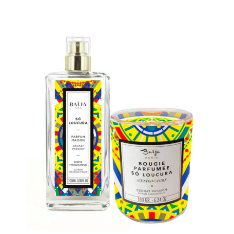 Baija Paris Kit Home Fragrance Spray 100ml Candle Passion Fruit 180gr