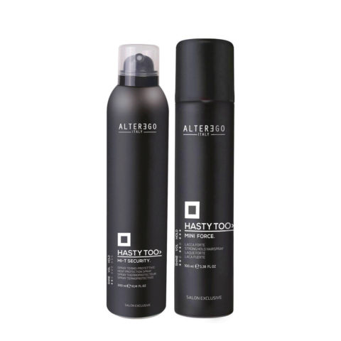 Alterego Styling Wärmeschutzspray 300ml und starker Lack 100ml