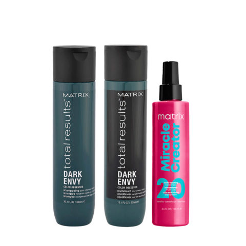 Matrix Total Results Dark Envy Shampoo 300ml Conditioner 300ml Miracle Creator 190ml