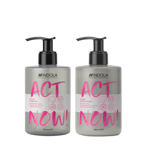 Indola Act Now Shampoo 300ml Und Conditioner 300ml Gefärbtes Haar