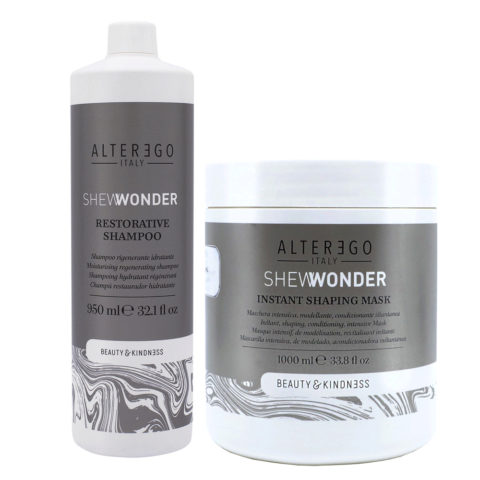 Alterego Shewonder für alle Haartypen Shampoo 950ml Maske 1000ml