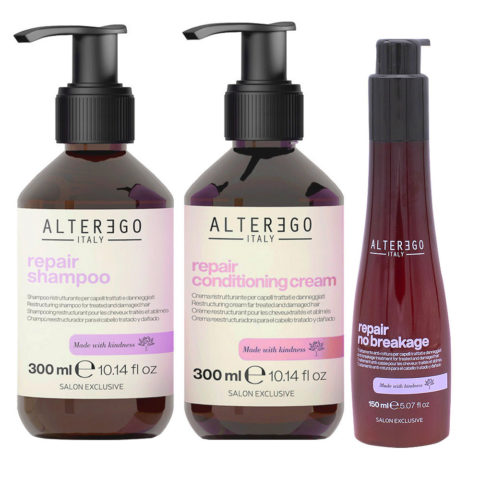 Repair Set Shampoo 300 ml, Maske 300 ml und Serum für geschädigtes Haar 150 ml