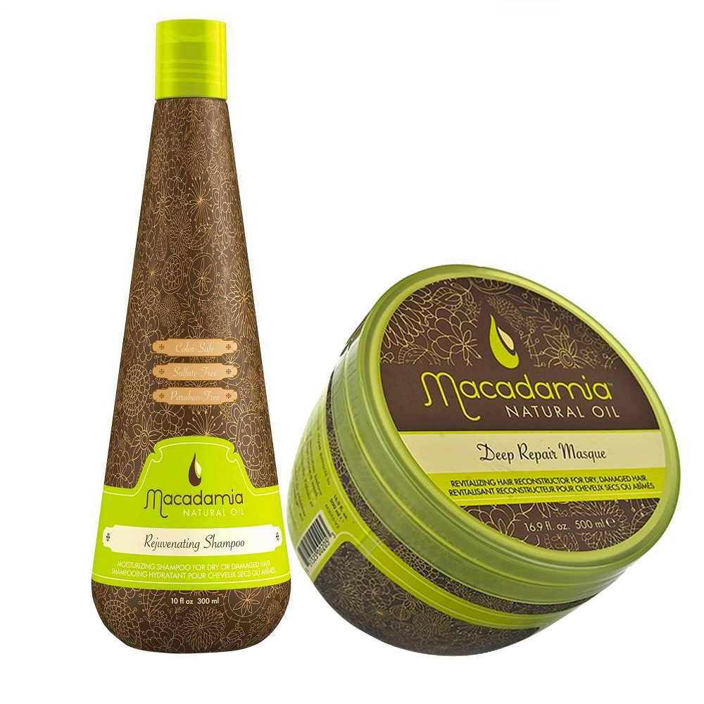 Macadamia Kit für sehr geschädigtes Haar Shampoo 300ml und Maske 470ml