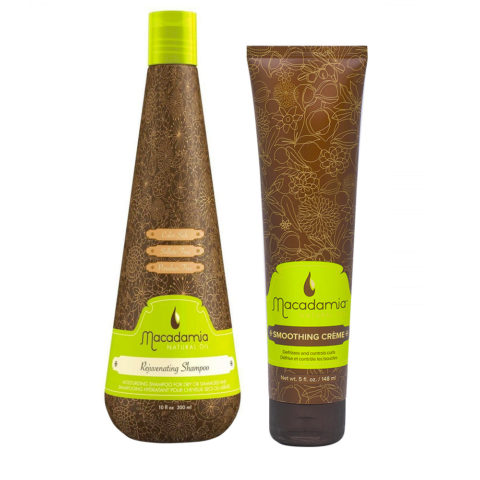 Macadamia Feuchtigkeitsset trockenes Haar Shampoo 300ml Anti-Frizz Creme 148ml