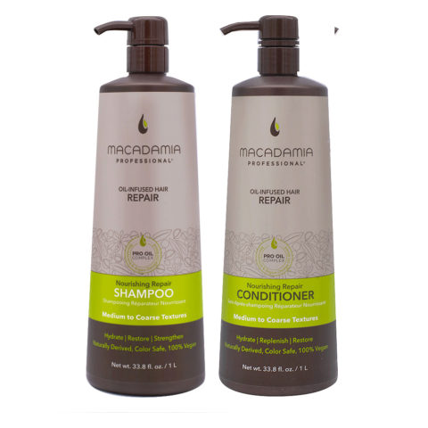 Set Beschädigtes Haar Shampoo 1000ml und Conditioner 1000ml