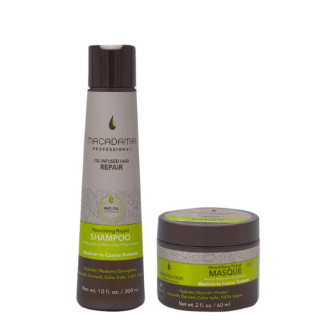 Macadamia Set Beschädigtes Haar Shampoo 300ml und Maske 60ml