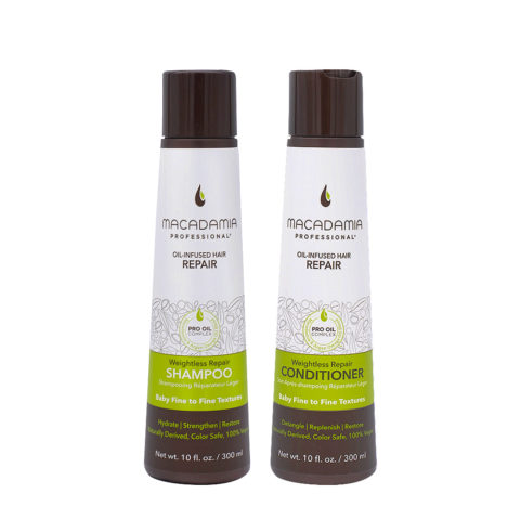 Set Beschädigtes und feines Haar Shampoo 300ml und Conditioner 300ml