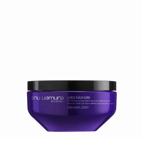 Yubi Blonde Anti-Brass Purple Balm 200ml - Anti-Gelb-Maske für blondes Haar