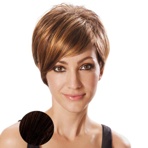 Hairdo Angled Cut Mittleres Auburn Brown Perücke