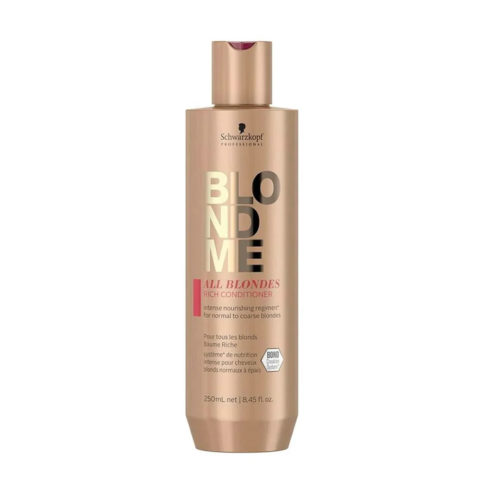 Schwarzkopf Blond Me All Blondes Rich Conditioner 250ml - Conditioner für blondes und dickes Haar 