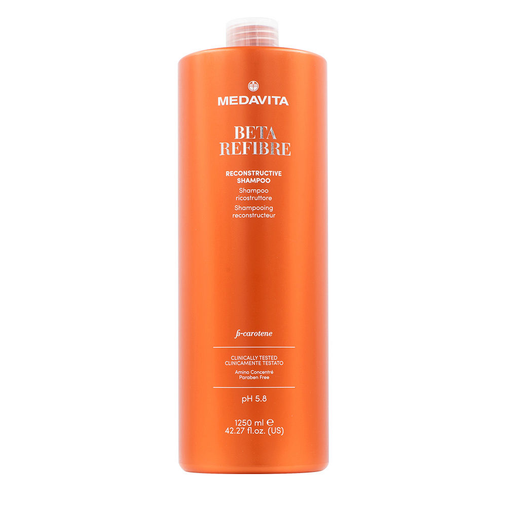 Medavita Lunghezze Beta Refibre Reconstructive Shampoo 1250ml - restrukturierendes Shampoo für geschädigtes Haar